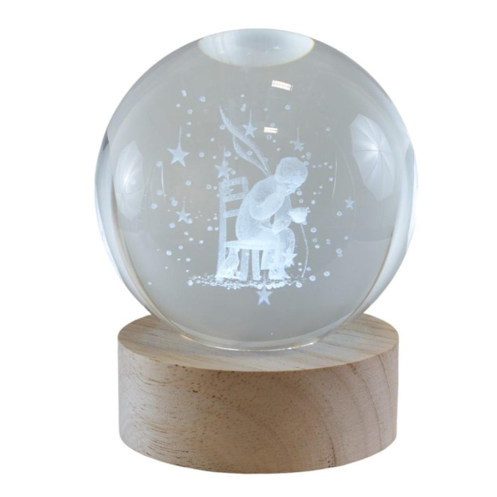 LAMPADA GLOBO PICCOLO PRINCIPE H10 CON BASE E BOX